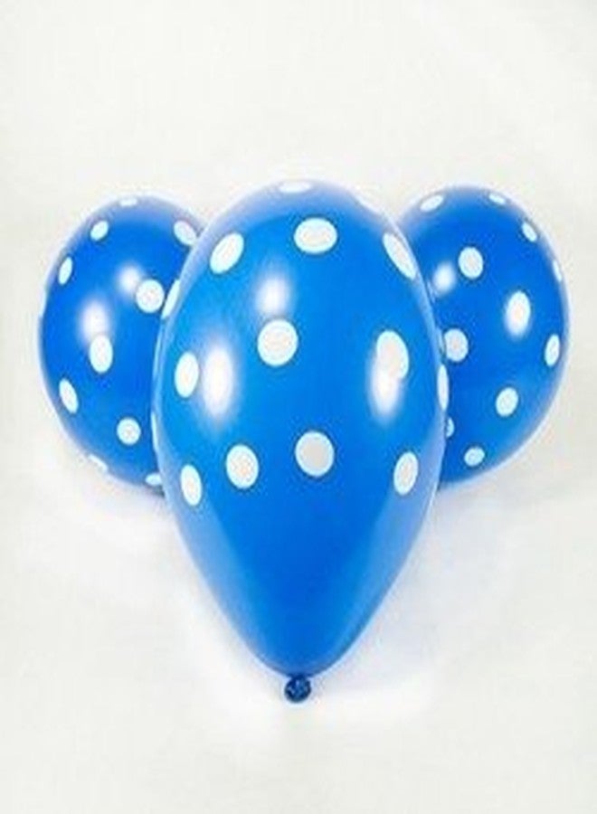 AMFIN® 12 Inch (Pack of 30) Polka Dot Birthday Party Balloons - Blue - Image 3
